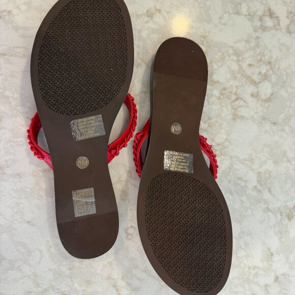 NWOB Tory Burch Everly Chain Bearberry Red (Size: 8) - Picture 4 of 4